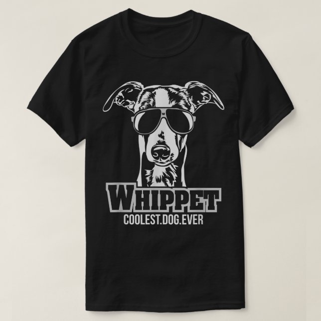 Funny Cool WHIPPET    Dogtee  T-Shirt (Design vorne)