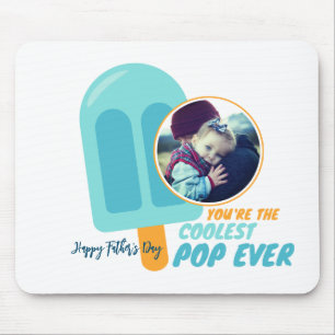 Funny Coolster Pop Vater Pun Vatertag Niedliches F Mousepad