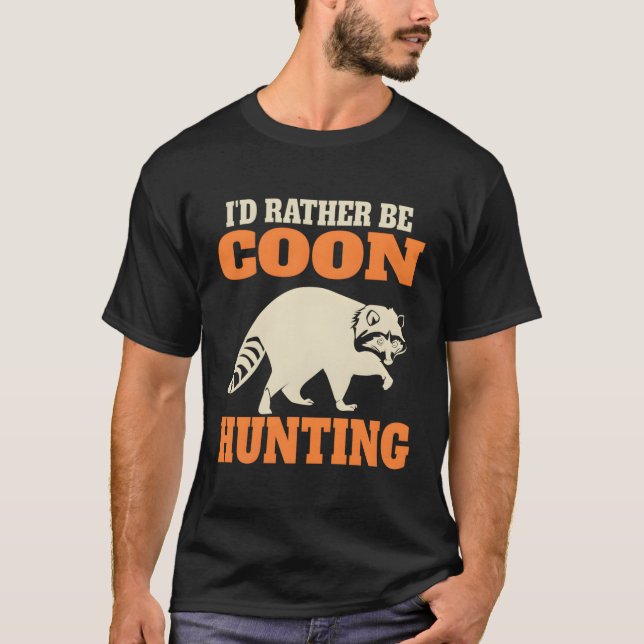 Funny Coon Hunting T-Shirt (Vorderseite)