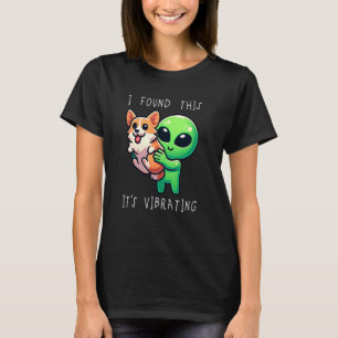 Funny Corgi Alien ich fand, dass es schwingt T-Shirt