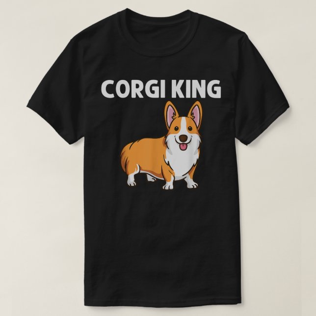 Funny Corgi Art für Männer Vater Walisischer Corgi T-Shirt (Design vorne)