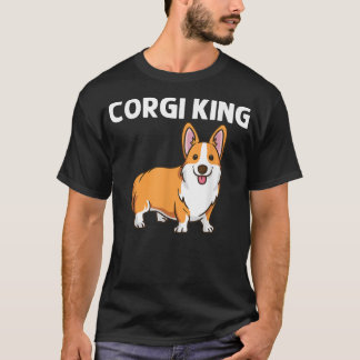 Funny Corgi Art für Männer Vater Walisischer Corgi T-Shirt