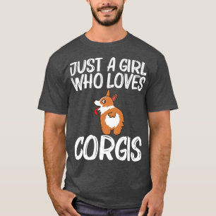 Funny Corgi Design for Girls Kinder Haustier Tier T-Shirt