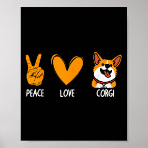 Funny Corgi Design für Männer Frauen Kinder Hundeh Poster