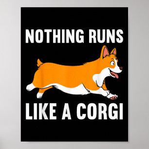 Funny Corgi Design für Männer Frauen Kinder Hundeh Poster