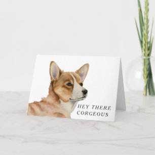 Funny Corgi Dog Happy Birthday Corgeous Karte