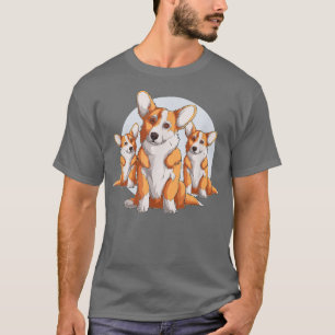 Funny Corgi Dog Lover T-Shirt Drei Corgi