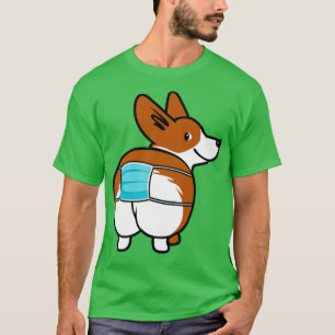 Funny Corgi Face Mask T-Shirt