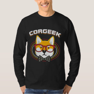 Funny Corgi Geek Corgeek Buchdesign Design 31 T-Shirt