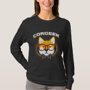Funny Corgi Geek Corgeek Buchdesign Design 31 T-Shirt