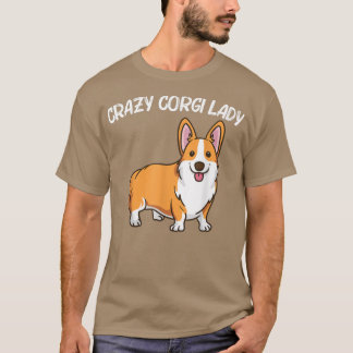 Funny Corgi Kunst für Frauen Mama Walisisch Corgi T-Shirt