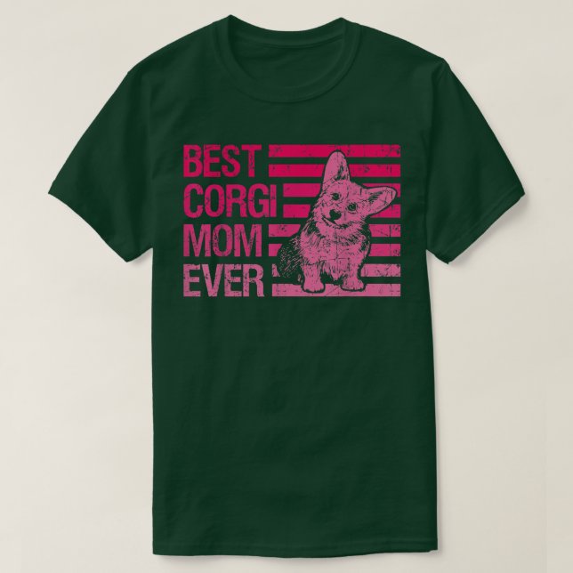 Funny Corgi Mama Il Museo in erba T-Shirt (Design vorne)
