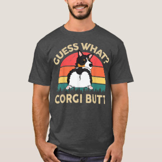 Funny Corgi rät was Tricolor Corgi Hintern Geschen T-Shirt