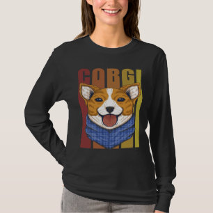 Funny Corgi Retro Vintages Design T-Shirt
