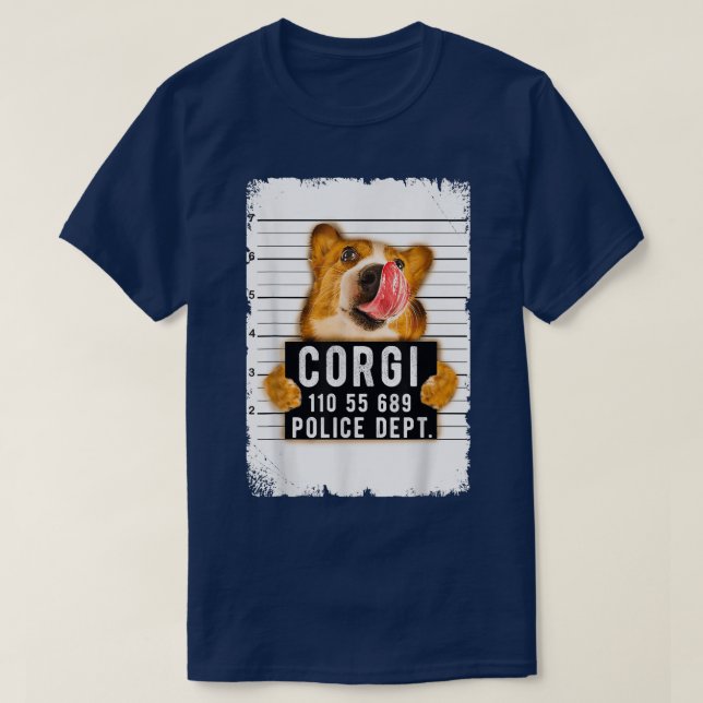 Funny Corgi Tasse Shot T-Shirt (Design vorne)