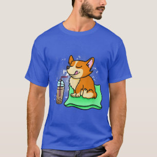 Funny Corgi trinken Boba Tea Bubble Tee Dog Lover