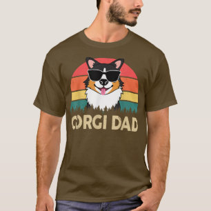 Funny Corgi Vater Pembroke Welsh Tricolor Corgi Ge T-Shirt
