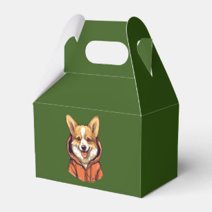 Funny Corgi Wearing Hoodie Geschenkschachtel