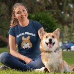 Funny Corgis räess What Corgi Hintern T-Shirt<br><div class="desc">Rate mal was? Corgi Hintern Spaß Geschenk. Funny Pembroke Welsh Corgi Besitzer Geschenk mit einem niedlichen Hundeschleuder. Corgis haben die niedlichen kleinen Untergründe.</div>