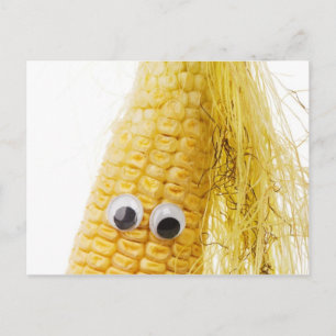 Funny Corn with Eye Postkarte