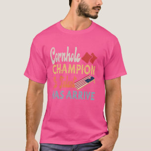Funny Cornhole Champion Das Talent ist zu mir geko T-Shirt