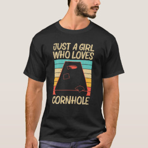 Funny Cornhole Für Mädchen Kinder Sack Toss Spielb T-Shirt