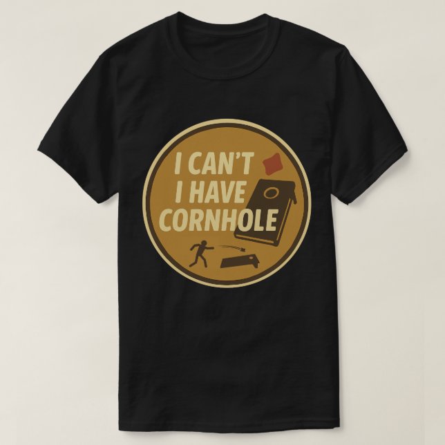 Funny Cornhole Game Enthusiast Graphic T-Shirt (Design vorne)
