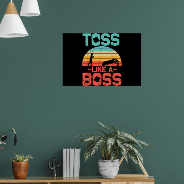 Funny Cornhole Geschenk Coolen Cornhole Tos wie ei Poster (Wohnzimmer 1)