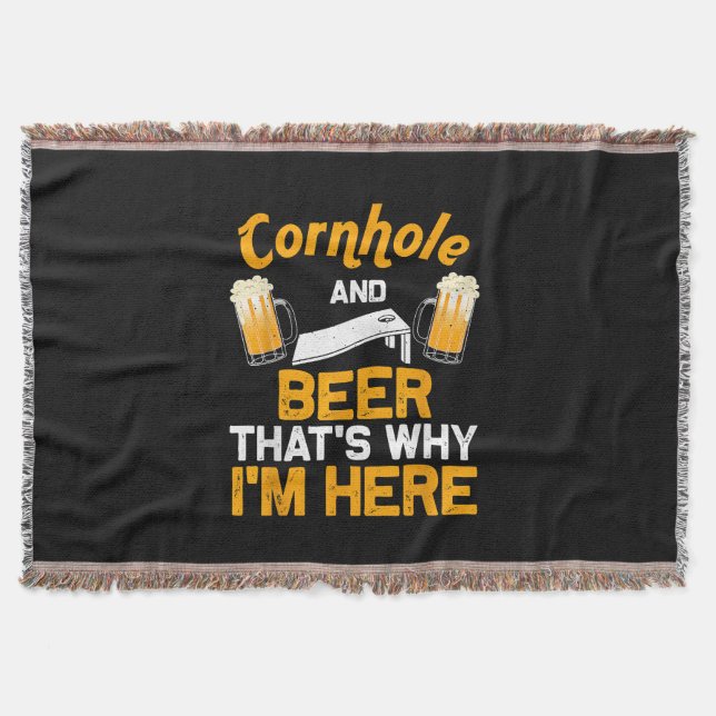 Funny Cornhole Geschenk für Men Cornhole Player Be Decke (Vorderseite)