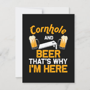 Funny Cornhole Geschenk für Men Cornhole Player Be Postkarte
