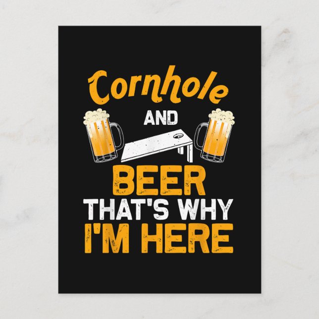Funny Cornhole Geschenk für Men Cornhole Player Be Postkarte (Vorderseite)
