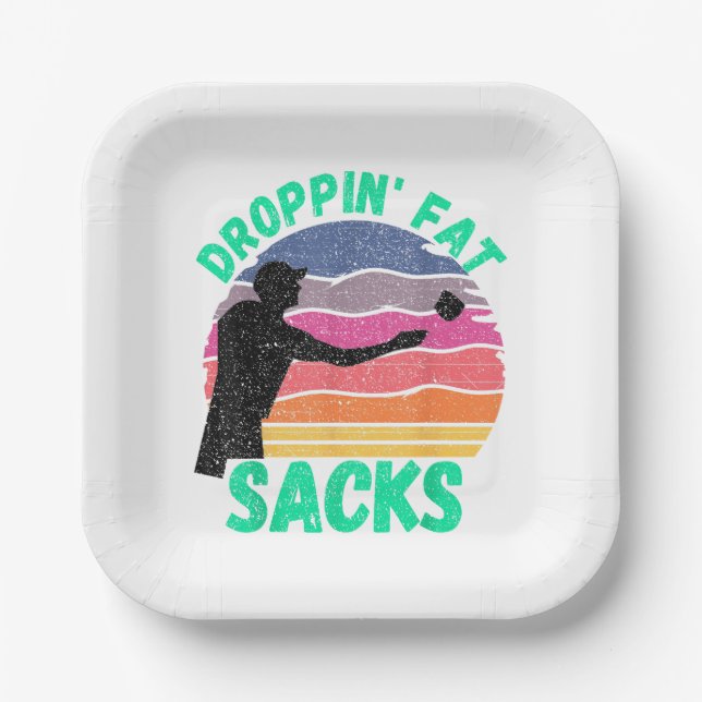 Funny Cornhole Team Cornhole Zubehör Pappteller (Vorderseite)