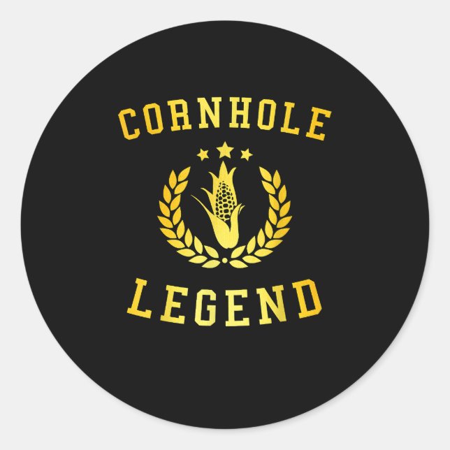 Funny Cornhole Team Cornhole Zubehör Runder Aufkleber (Vorderseite)