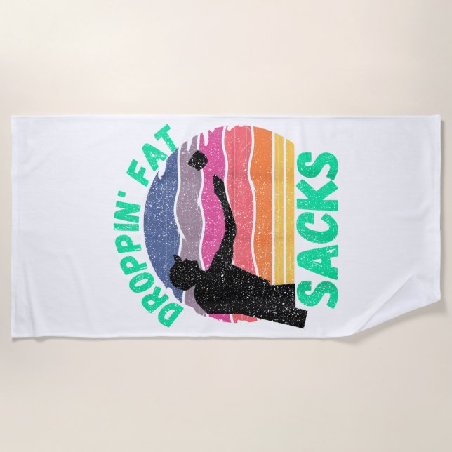 Funny Cornhole Team Cornhole Zubehör Strandtuch (Vorderseite)