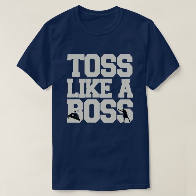 Funny Cornhole Toss wie ein Boss, Cornhole Player T-Shirt (Design vorne)