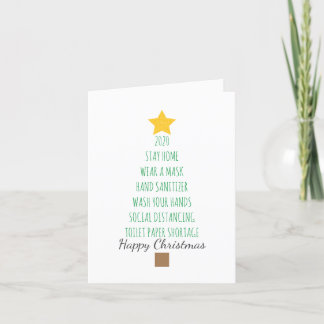 Funny Coronavirus 2020 Christmas Tree Feiertagskarte