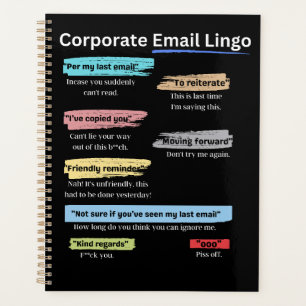 Funny Corporate E-Mail-Zeitschrift Planer
