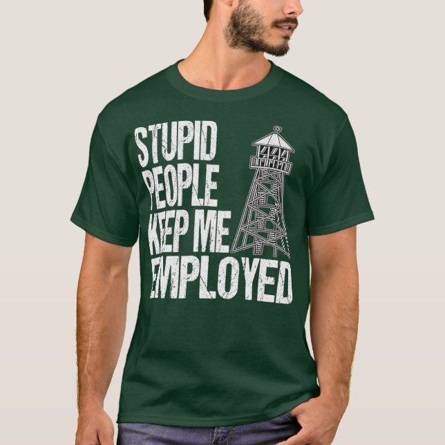 Funny Corrector or Prison Warden T-Shirt (Vorderseite)
