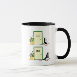 Funny Cosmetic Plastic Chirurg Pinguin Cartoon Tasse