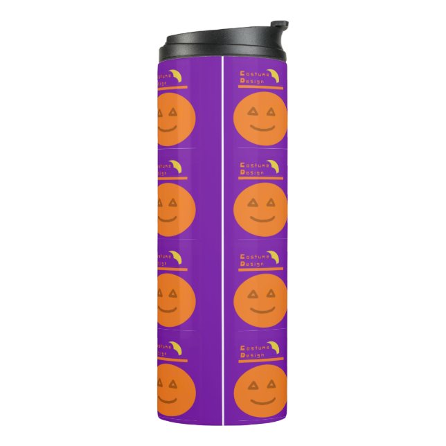 Funny Costume Design Pumpkin Thermal Tumbler Thermosbecher (Nach links gedreht)