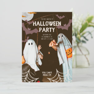 Funny Costume Halloween-Party Einladung