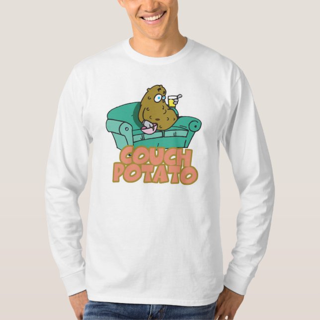 Funny Couch Potato T-Shirt (Vorderseite)