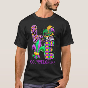 Funny Counselor Mardi Gras Family Matching Outfit T-Shirt