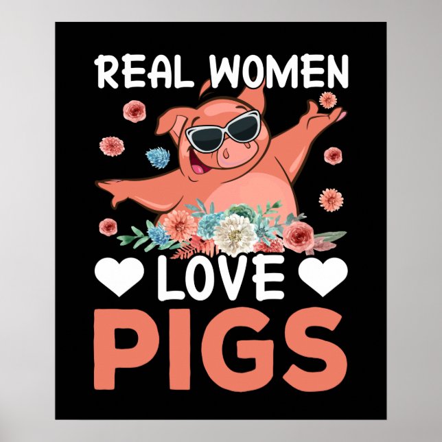 Funny Country Pig Liebhaber Poster (Vorne)
