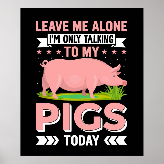 Funny Country Pig Liebhaber Poster (Vorne)