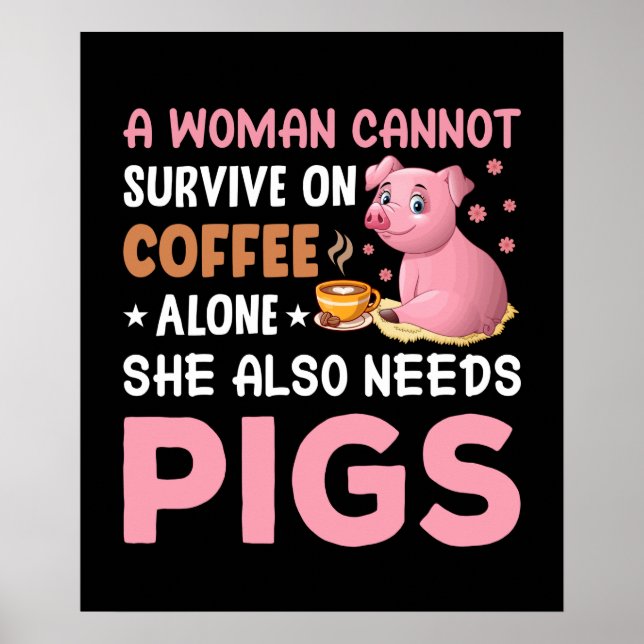 Funny Country Pig Liebhaber Poster (Vorne)