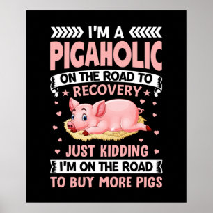 Funny Country Pig Liebhaber Poster