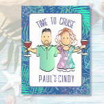 Funny Couple Cartoon Tropical Vacation Cruise Magnetisches Trockenlöschblatt<br><div class="desc">Dieser lustige und unterhaltsame Cartoon Magnet ist perfekt für Ihre Tore, während Sie auf einem Strandurlaub unterwegs sind. Sie können diesen Magneten mit Ihrem Namen und Ihrer Nachricht anpassen! Suchen Sie nach meiner Sammlung mit Männern und Frauen, um Magnete und andere Souvenirs zu mischen und zu vergleichen, um Ihre Reise...</div>