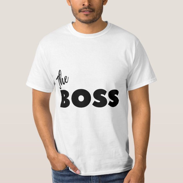 Funny Couple Shirt Boss Men (Vorderseite)