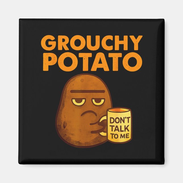 Funny Couple Sweet Tato &amp; Grouchy Tato  Magnet (Vorne)